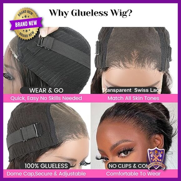 Glueless Human Hair Lace Front Wig 10 Inch Bob Water Wave Pre Plucked main image 4